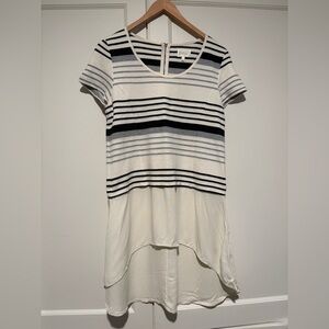Anthropologie Deletta Hi-Low Striped Tunic Top